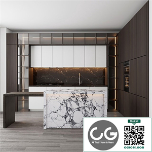 modern kitchen with island 006
