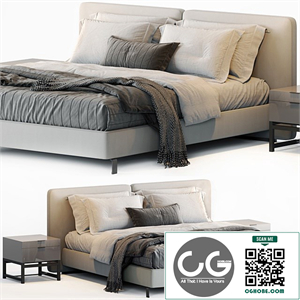 Minotti tatlin bed