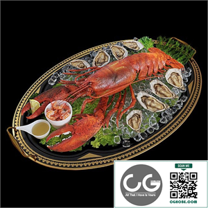 Lobster on a tray
