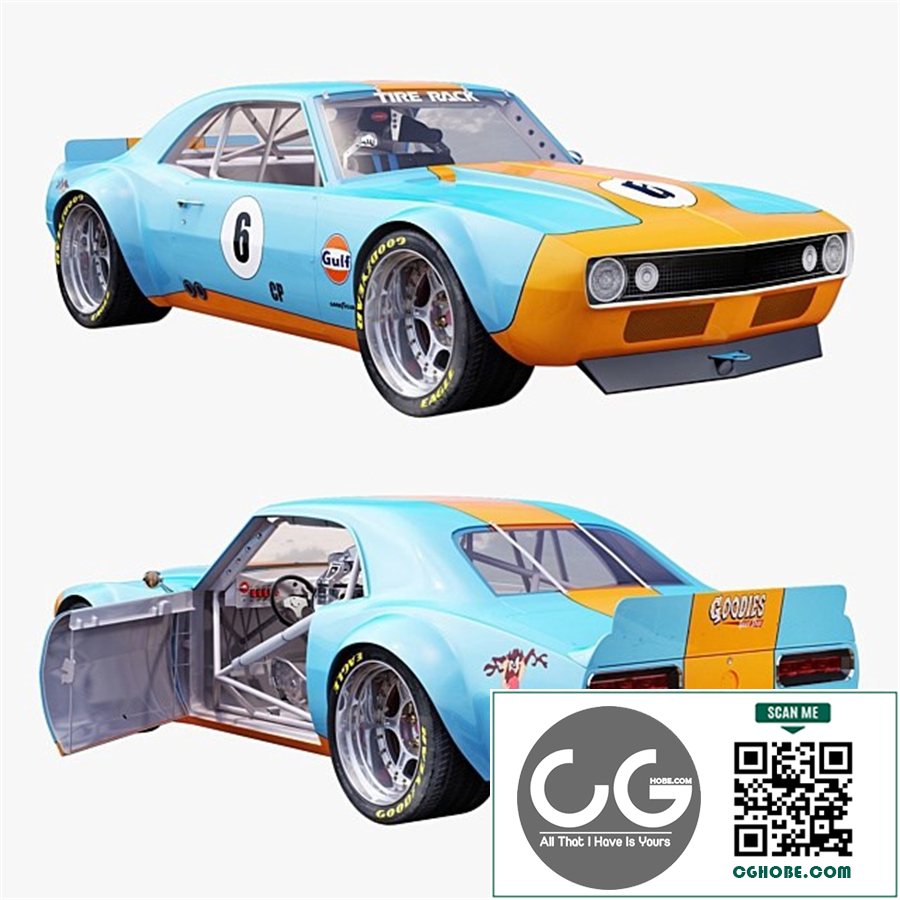 Chevrolet camaro gulf racing 1968