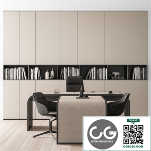 Office Furniture Boss Desk Cream - Manager Set Table 43