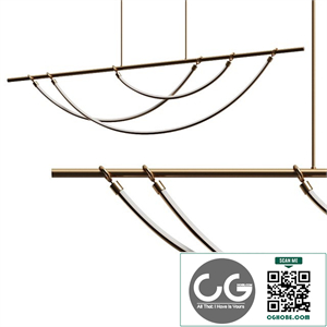 Alora Aryas Linear Pendant Lamp