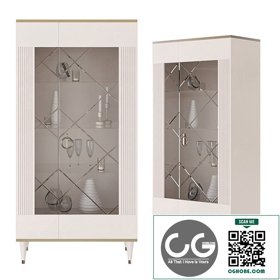 Showcase cabinet from the Rimini Solo collection