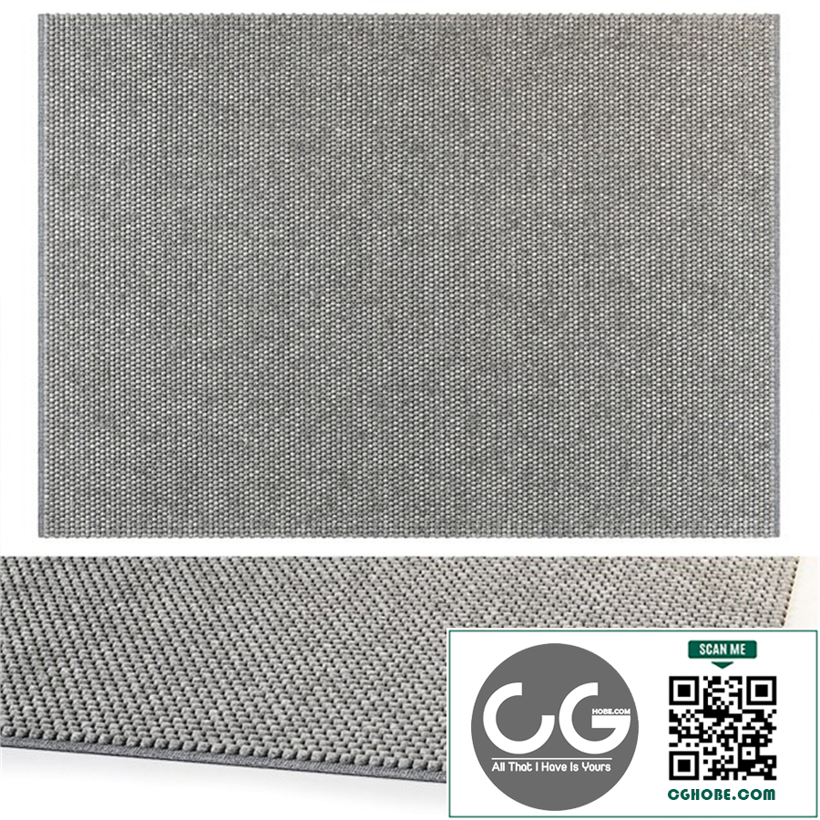 BENUTA WOOL RUG BEADS GRAY