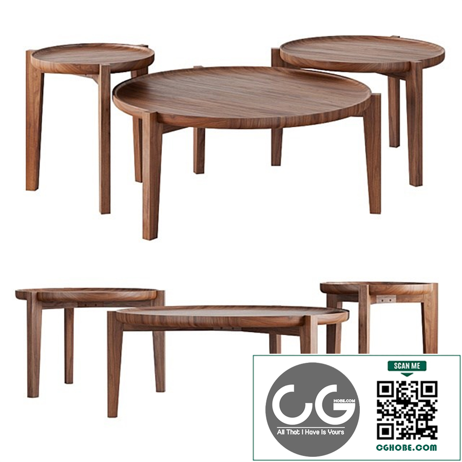 Rejuvenation Wade Nesting Coffee Tables