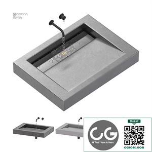 SSI Design Indiana wastafel Solid Surface minimal