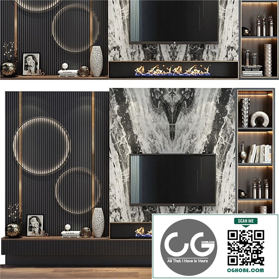 TV shelf 0475