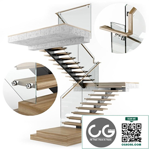 Modern interior stair 07