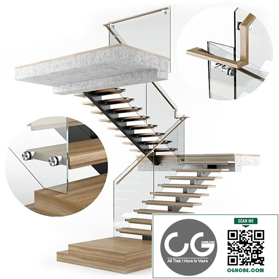 Modern interior stair 07