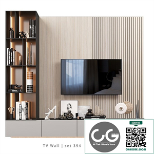 TV Wall | set 394 | TV shelf