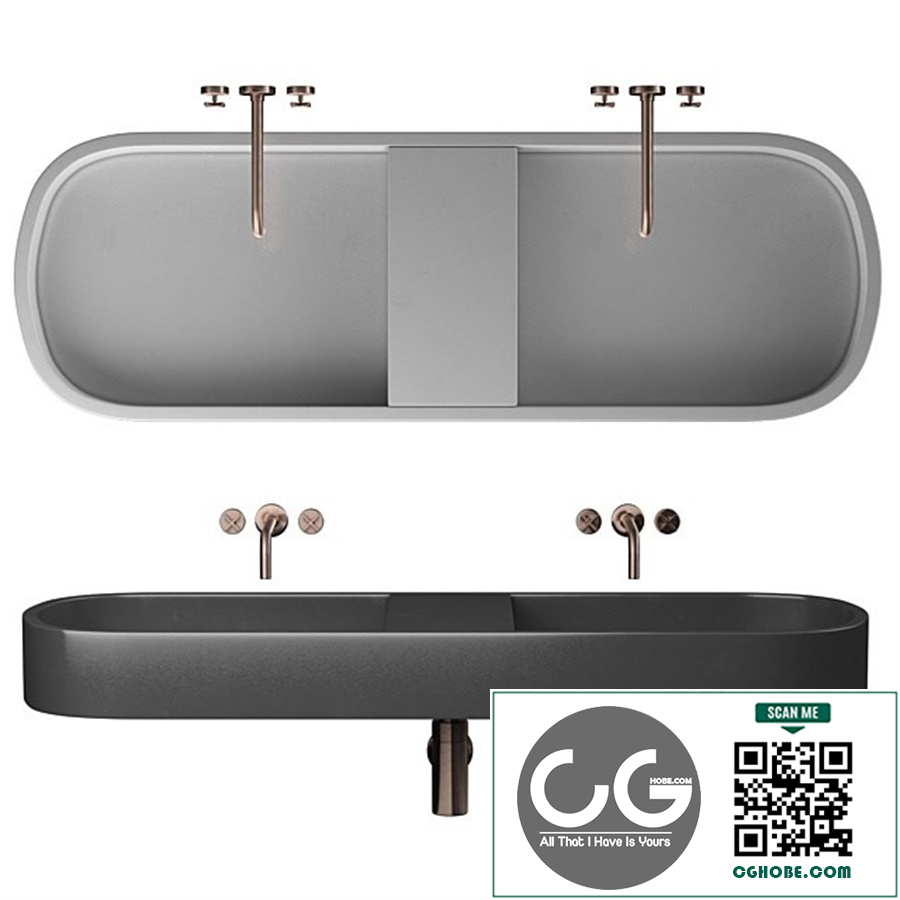 Sink Kast Aura Double Basin