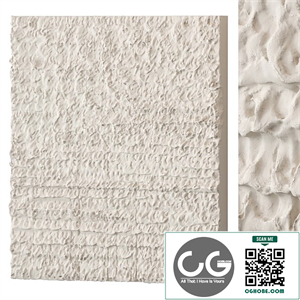 Abstract plaster painting