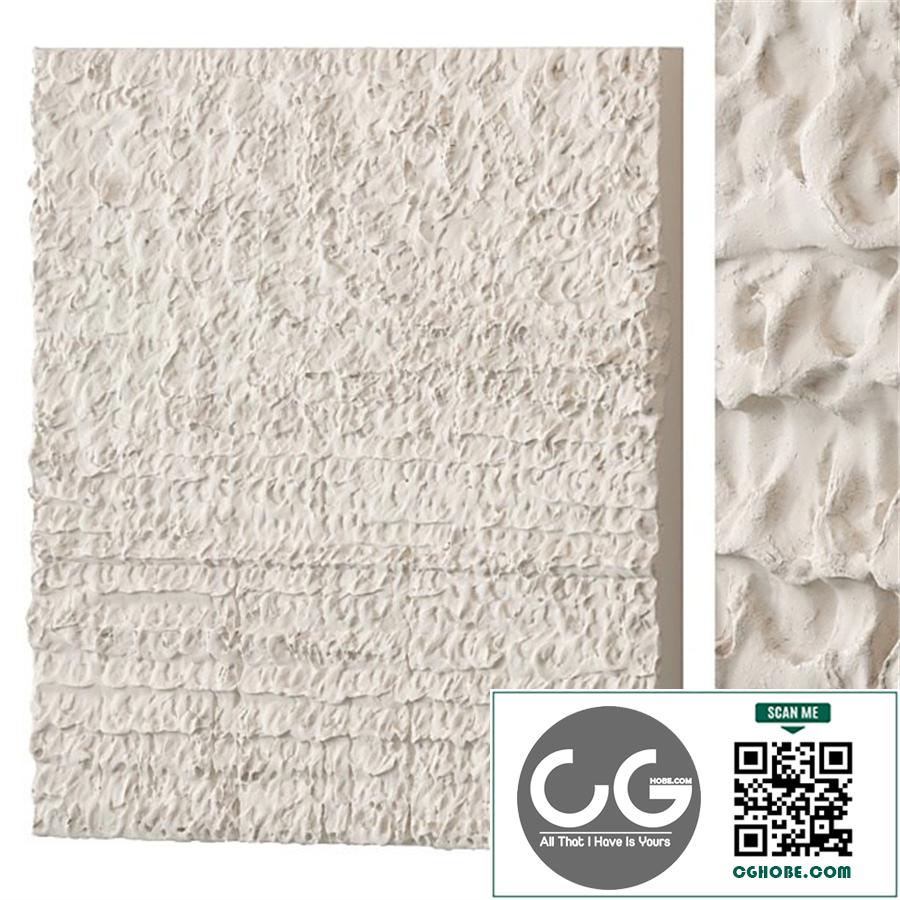 Abstract plaster painting