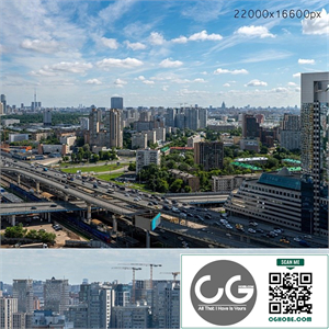 Panorama of Moscow from the flour-grinding passage v2