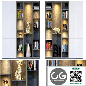 Wardrobe with decor