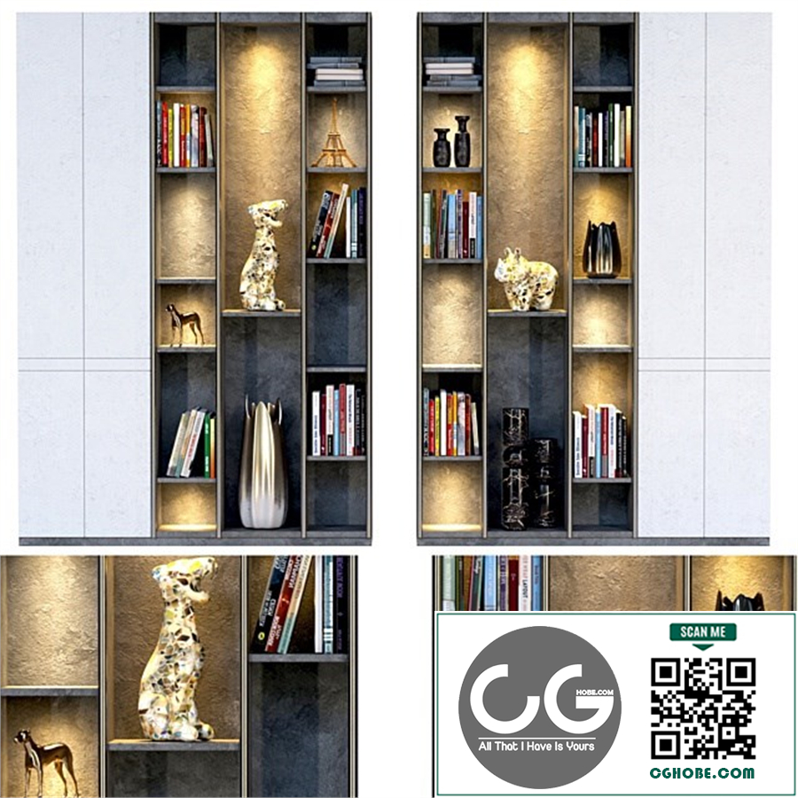Wardrobe with decor