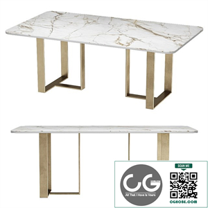 dining table carey wooden kors