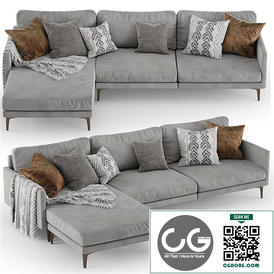 Corner sofa CENTQUATRE Duvivier Canapes