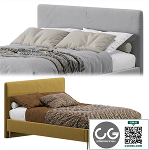 Bed Mayton 140 Velvet Yellow By Divan.ru