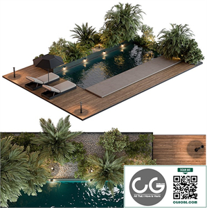 Landscape Furniture with Pool 69