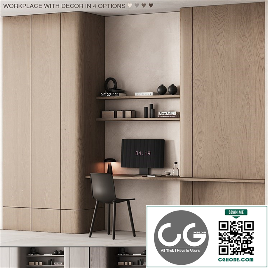 218 office furniture 05 workplace 01 minimal scandi 4 options