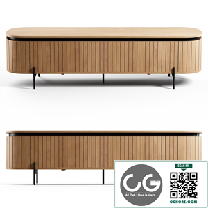 Kave Home - Licia TV stand, 200x55 cm