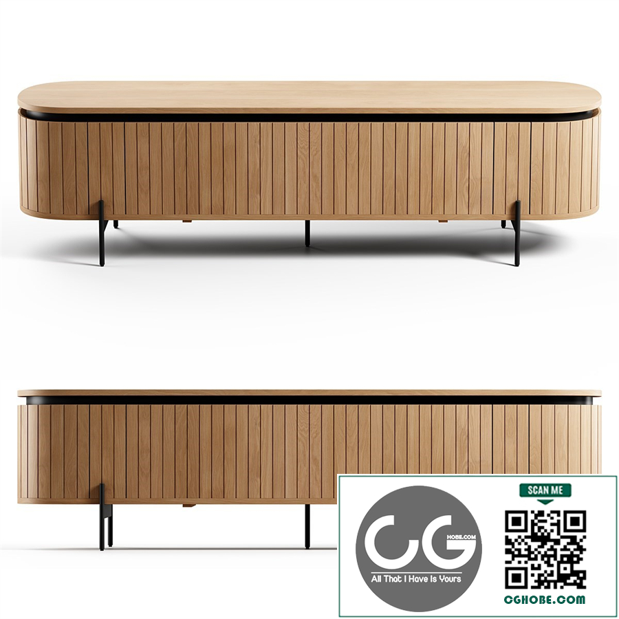 Kave Home - Licia TV stand, 200x55 cm
