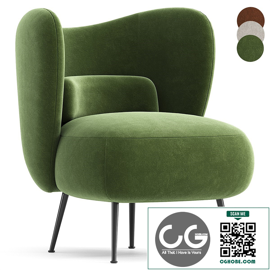 Frankie-James Upholstered Barrel Chair