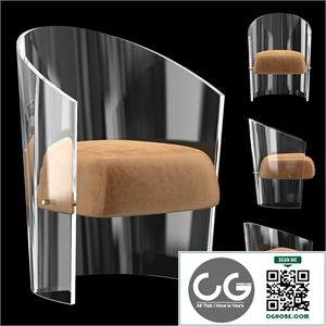 CHAHAN Plexiglass armchair