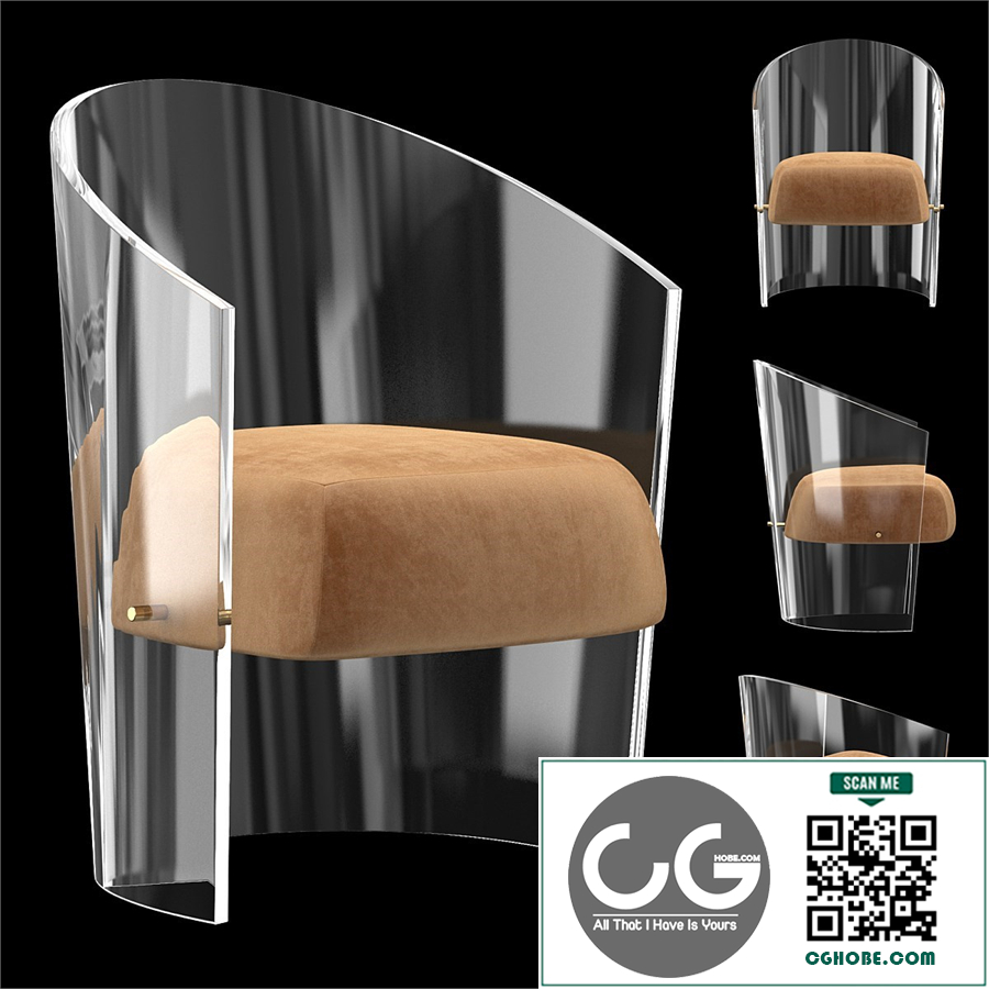 CHAHAN Plexiglass armchair