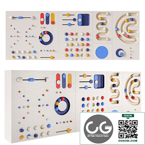 Interactive game board (panel) for a children's room