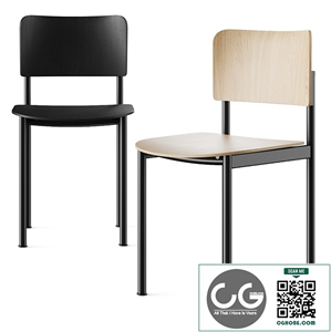 Fredericia Plan 3412 Wooden Seat Chair