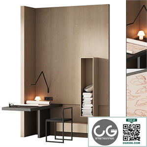243 office furniture 08 workplace 04 minimal angle zone with cat drawing 01
