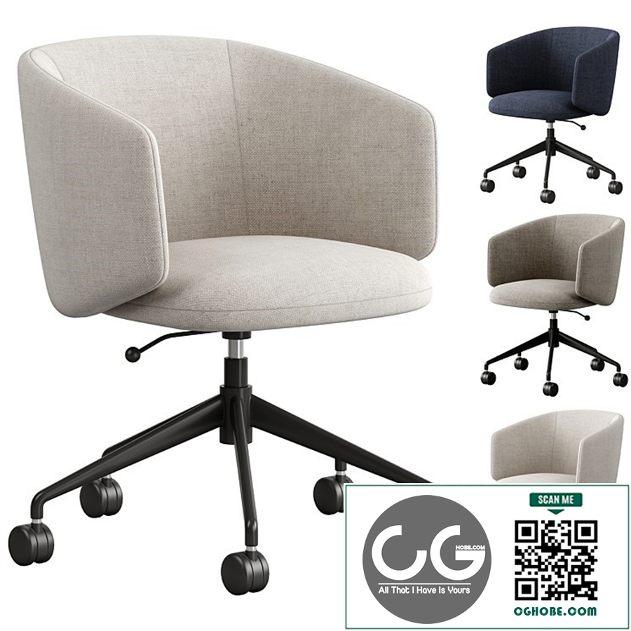 Crescent Swivel Chair