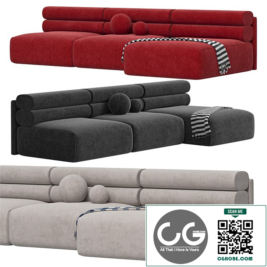 RENZO 3 SEAT SOFA LOUNGE RIGHT