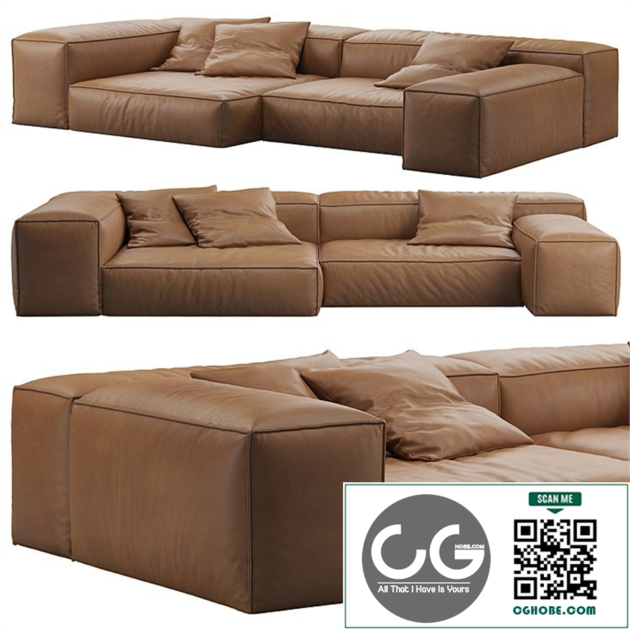 Extrasoft Sofa by Living Divani Comp 1
