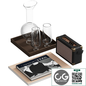 Decorative set in retro style