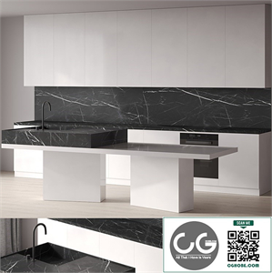 Kitchen with Dark Stone