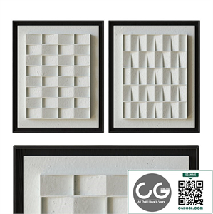 Panel White Relief #1 and #2 from ART-IN-RETURN