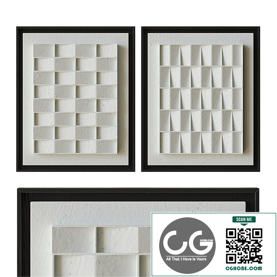 Panel White Relief #1 and #2 from ART-IN-RETURN