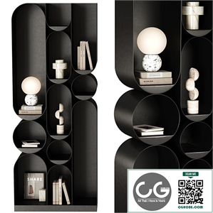 Atomic Metal Bookcase