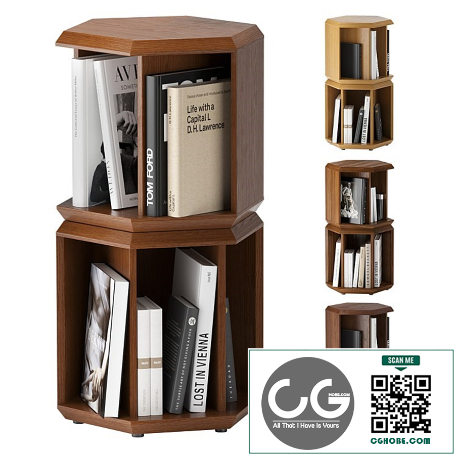 Rotating bookcase