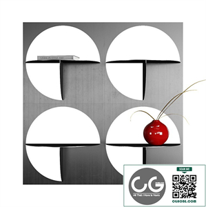 Modular rack from Manu Bano with decor