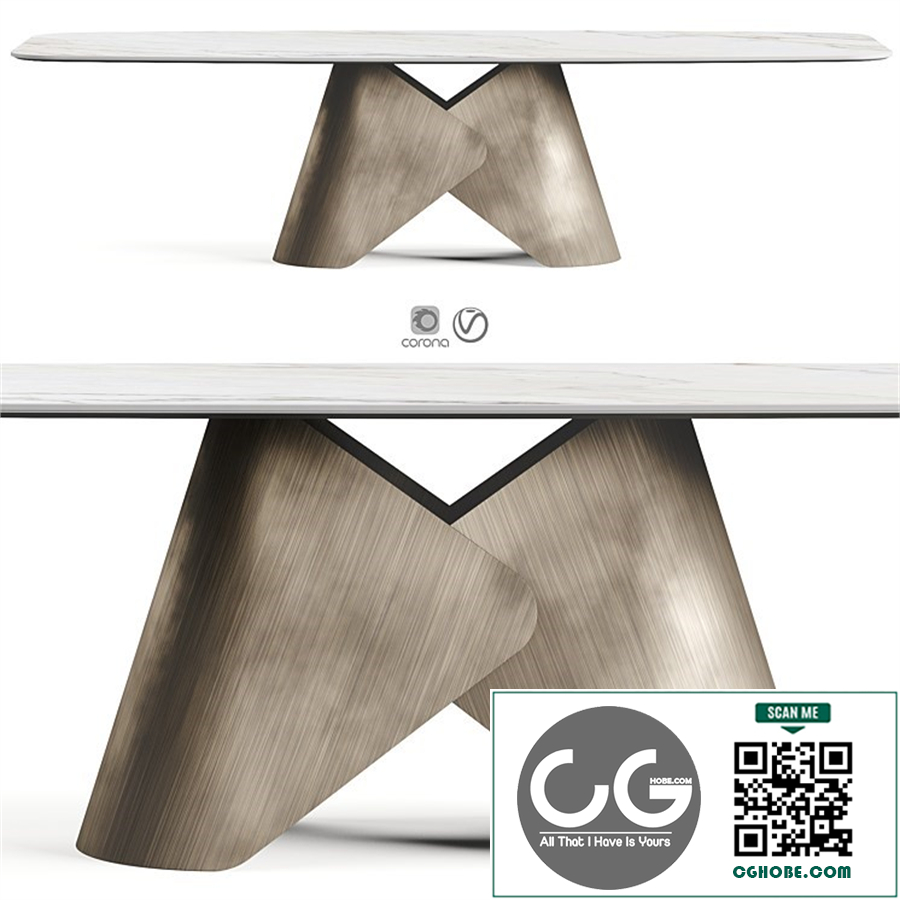 Cattelan Scott 2023 Ceramic Table