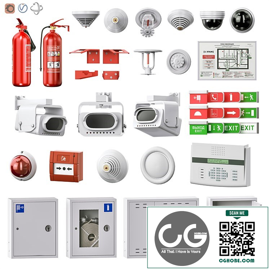 Security and fire alarm set 2