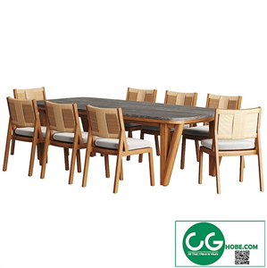 Roc Outdoor Dining Table And Chairs