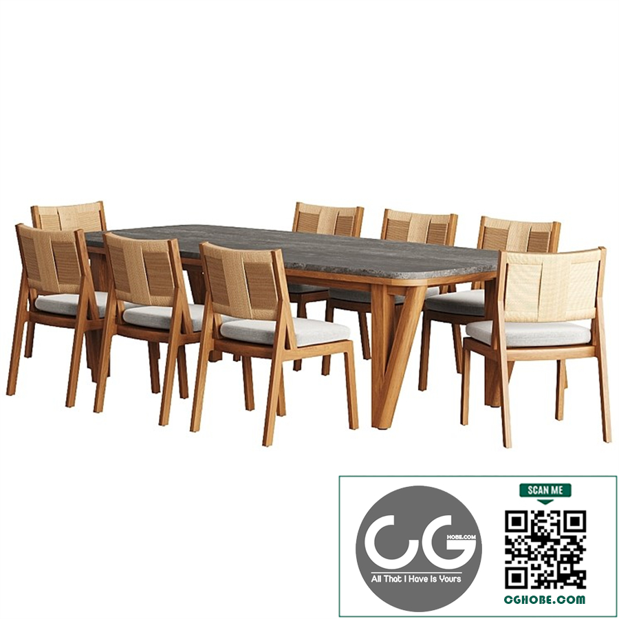Roc Outdoor Dining Table And Chairs