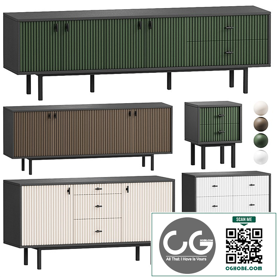 Nightstand, Chest of Drawers, TV Stand, Emerson Nightstand