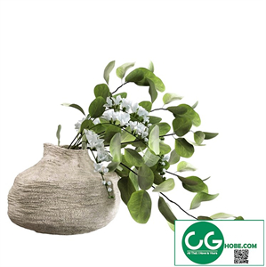 Bouquet of freesia and eucalyptus