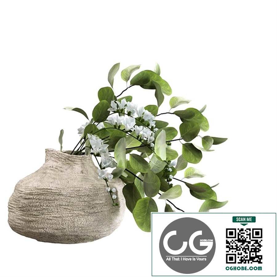 Bouquet of freesia and eucalyptus